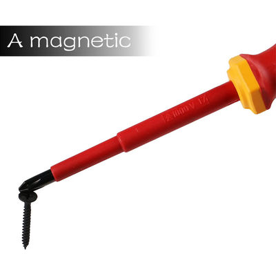 7 12 13 ensemble de tournevis de VDE du morceau 1000V pH PZ avec l'électricien mince Insulated Straight Slotted de cas