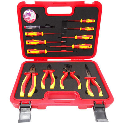 22 PCs emballent les pinces électriques molles confortables à C.A. de trousse d'outils de VDE de la poignée 1000V de poignée
