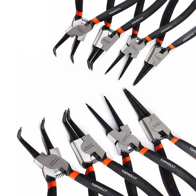 5 6 7 9&quot; ensemble interne externe de circlip de Bent Snap Ring Pliers Straight