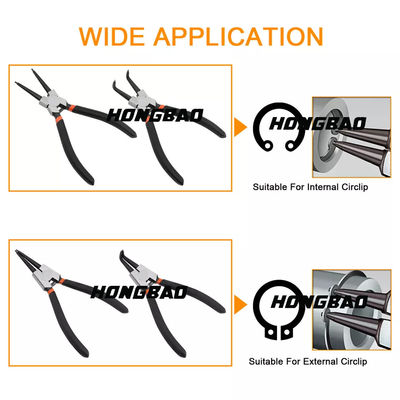Pouce interne et externe 4PCS 5pc de Ring Pliers Circlip Pliers Retaining 7 de rupture