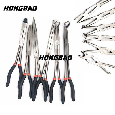 11&quot; Bent Nose Long Reach Pliers a placé l'agrafe à angles extra-longue de 45 degrés a courbé