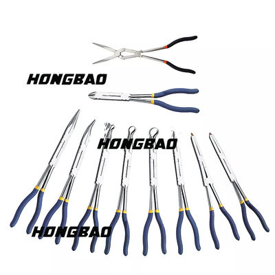11&quot; Bent Nose Long Reach Pliers a placé l'agrafe à angles extra-longue de 45 degrés a courbé