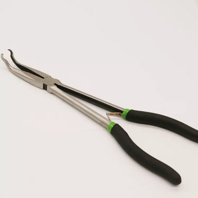 Pinces de nez d'aiguille de Bent Nose Pliers Long Angled de 11 pouces courbe d'agrafe de 20 degrés