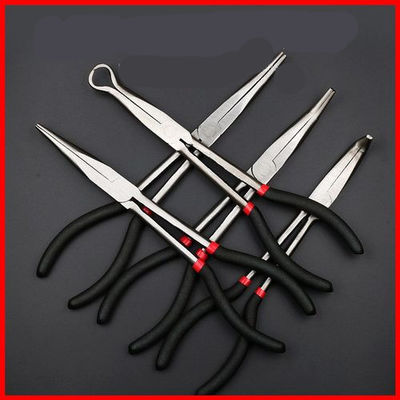 Pinces de nez d'aiguille de Bent Nose Pliers Long Angled de 11 pouces courbe d'agrafe de 20 degrés