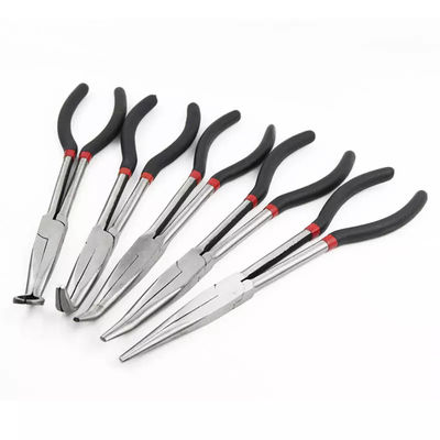 La longue aiguille de pinces de nez de longue portée coupant les dents biseautées supplémentaires coupent