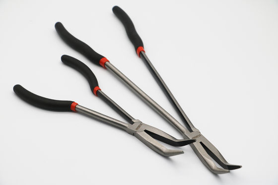 courbe à angles d'agrafe de nez de Bent Needle Nose Pliers Long de 16&quot; 90 degrés