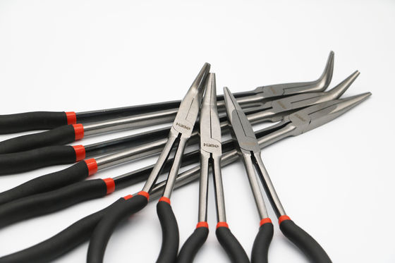 courbe à angles d'agrafe de nez de Bent Needle Nose Pliers Long de 16&quot; 90 degrés