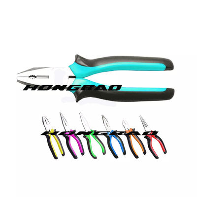 Le long électricien Insulated Combination Plier de nez laissent tomber la poignée molle forgée 6&quot; 7&quot; 8&quot; Européen