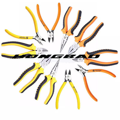 45#Carbon poignée plongée en acier 6&quot; 8&quot; haut épaule non standard Bent Nose Diagonal Combination Pliers du genre américain