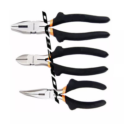 Drop Forged Ergonomics Grip 5.5,6,7.5,8&quot;American Type Side Cutter Diagonal Cutting Combination Long Bent Round Pliers
