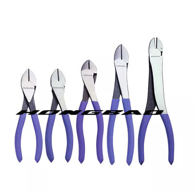 4-1/2 po. 6-1/2 7&quot; grande coupe latérale principale Bent Body Chrome Vanadium Steel de coupe-fil diagonaux