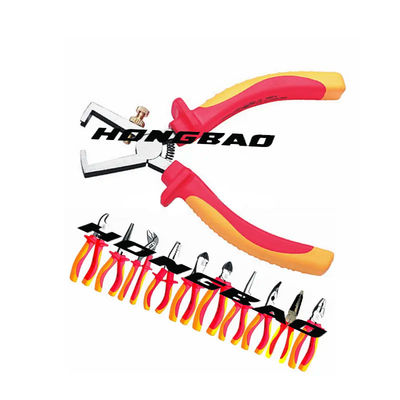 les outils de bricolage de VDE 1000V de 8&quot; de 200mm trousse d'outils les pinces de dépouillement d'isolation câblent les pinces de rabattement