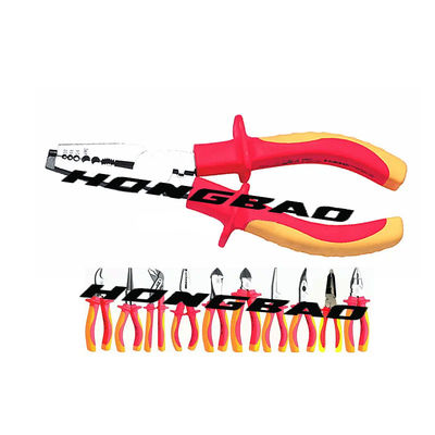 6 7 8&quot; les pinces de combinaison de bord isolées par VDE d'augmenter de trousse d'outils des électriciens dégrossissent juge de ligne Pliers de coupeur