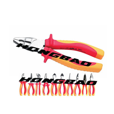 6 7 8&quot; les pinces de combinaison de bord isolées par VDE d'augmenter de trousse d'outils des électriciens dégrossissent juge de ligne Pliers de coupeur