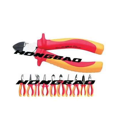6 7 8&quot; les pinces de combinaison de bord isolées par VDE d'augmenter de trousse d'outils des électriciens dégrossissent juge de ligne Pliers de coupeur