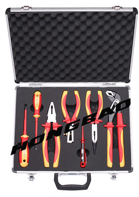 Paquet électrique isolé de PCS du tournevis 12 de bande d'autocollant d'appareil de contrôle de tension de trousse d'outils de VDE de clochard